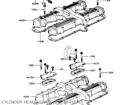 Kawasaki KZ750H3 1982 USA CANADA / LTD parts lists and schematics