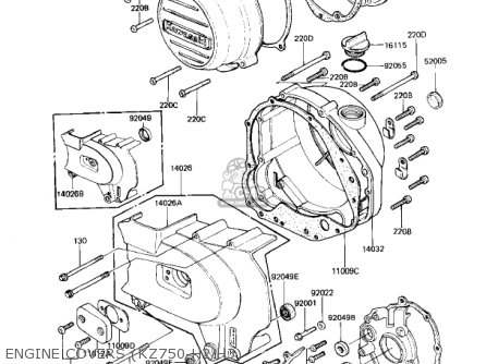 Kawasaki KZ750H3 1982 USA CANADA / LTD parts lists and schematics