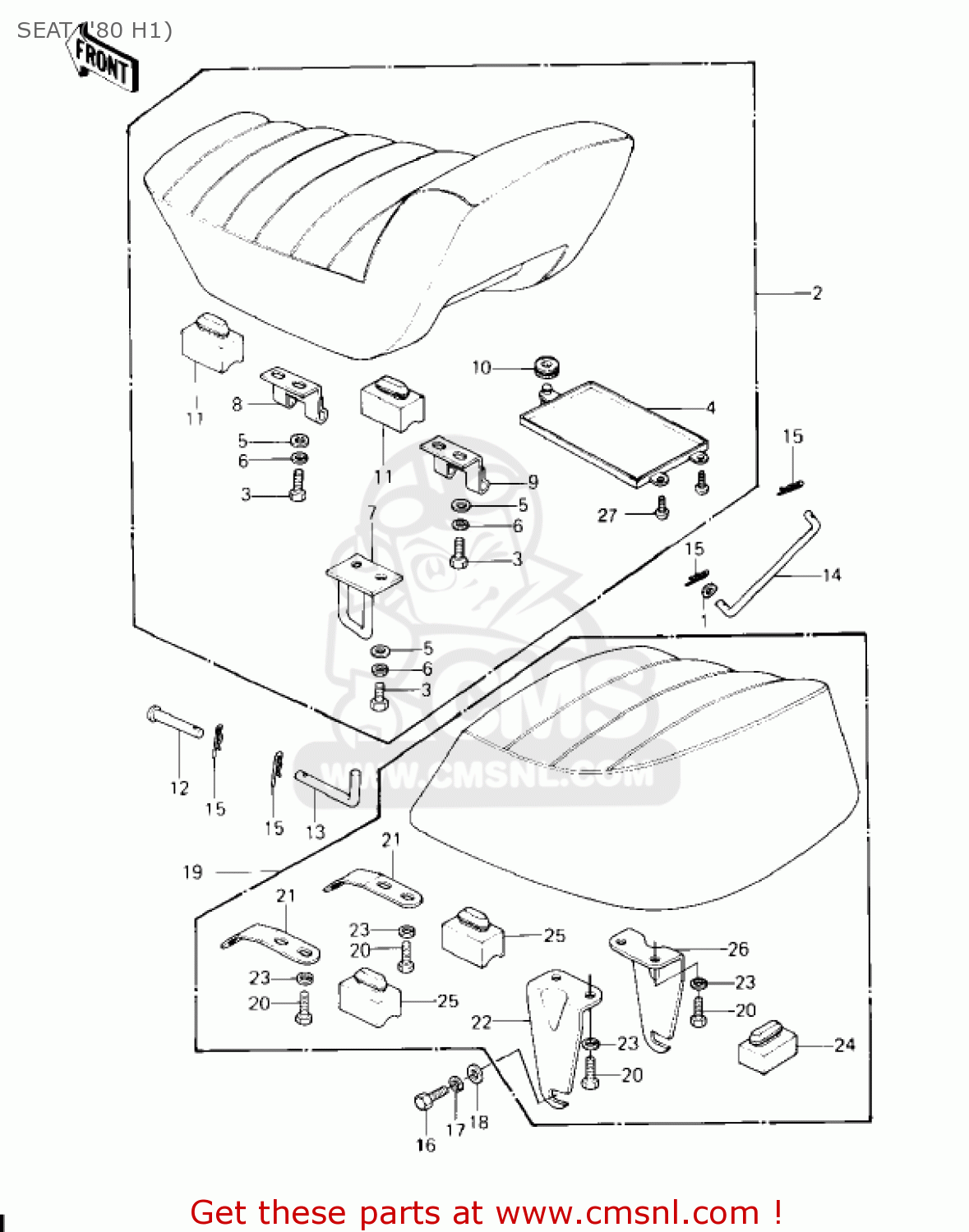 SEAT ('80 H1) KZ750H4 1983 USA CANADA / LTD