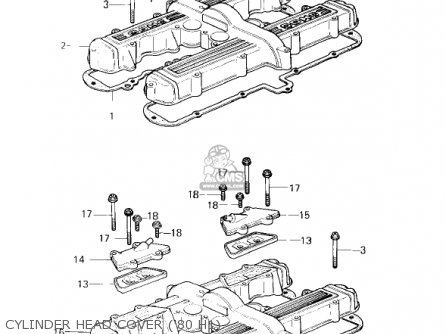 CYLINDER HEAD COVER ('80 H1) - KZ750H4 1983 USA CANADA / LTD