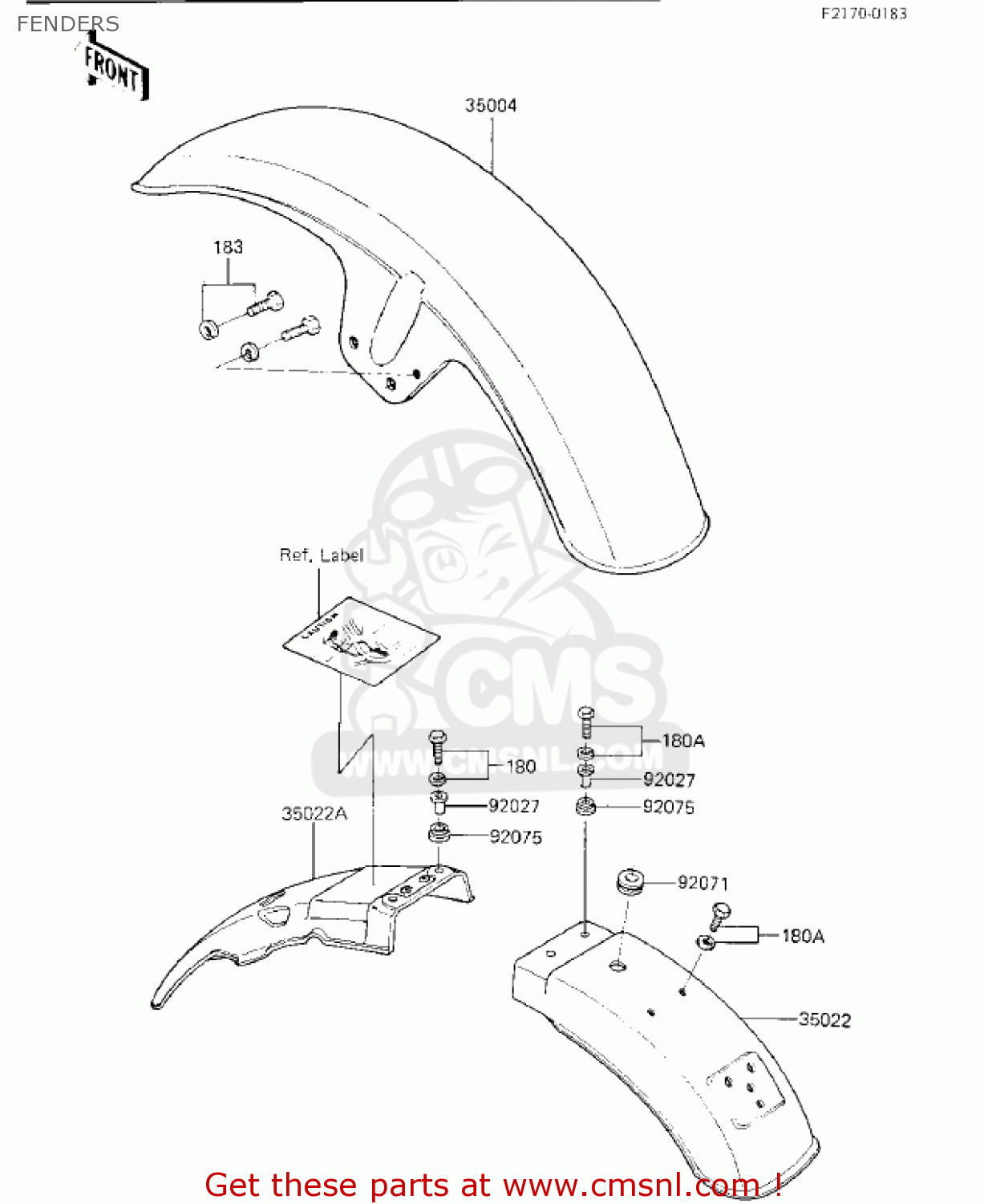 FENDERS KZ750K1 1983 USA CANADA / LTD BELT DRIVE
