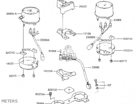 METERS - KZ750K2 1984 USA CANADA