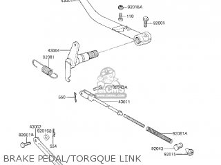 BRAKE PEDAL/TORGQUE LINK - KZ750K2 1984 USA CANADA