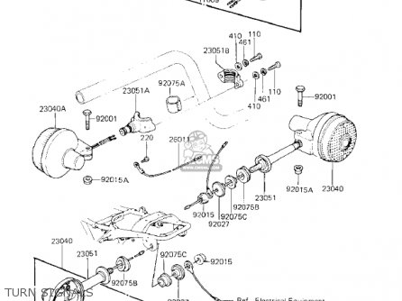 TURN SIGNALS - KZ750K2 1984 USA CANADA