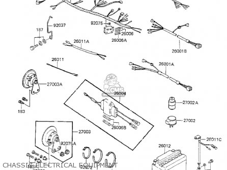 CHASSIS ELECTRICAL EQUIPMENT - KZ750K2 1984 USA CANADA