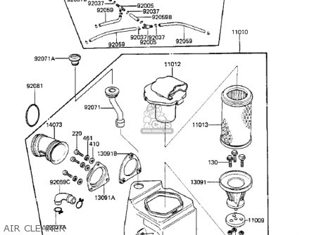 AIR CLEANER - KZ750K2 1984 USA CANADA