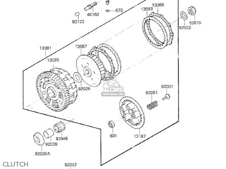 CLUTCH - KZ750K2 1984 USA CANADA