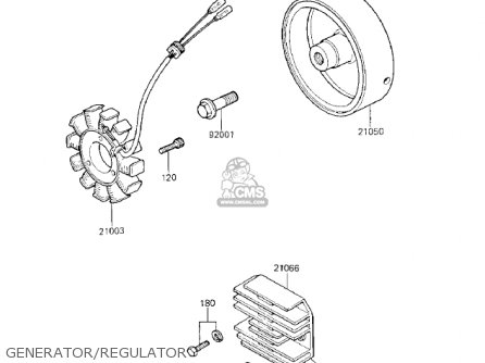 GENERATOR/REGULATOR - KZ750K2 1984 USA CANADA
