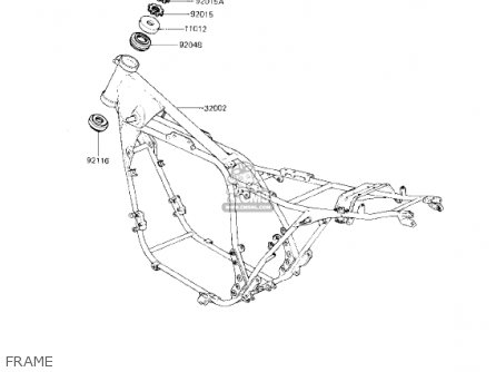 FRAME - KZ750L3 1983 USA CANADA
