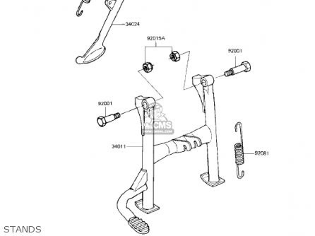STANDS - KZ750L3 1983 USA CANADA