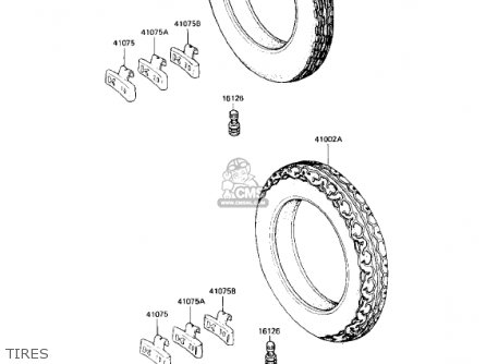 TIRES - KZ750L3 1983 USA CANADA