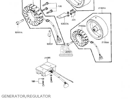 GENERATOR/REGULATOR - KZ750L3 1983 USA CANADA