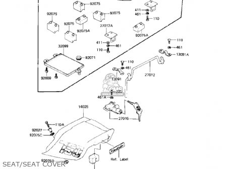 SEAT/SEAT COVER - KZ750L3 1983 USA CANADA