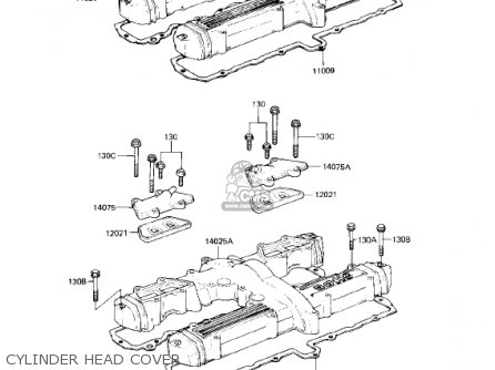 CYLINDER HEAD COVER - KZ750L3 1983 USA CANADA