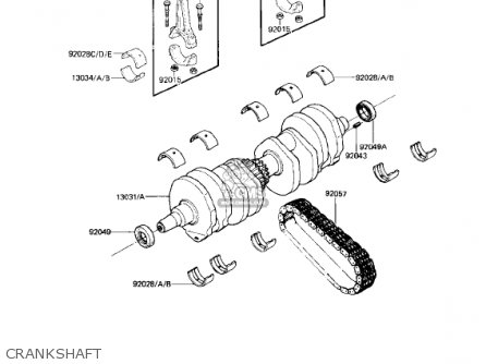CRANKSHAFT - KZ750L3 1983 USA CANADA
