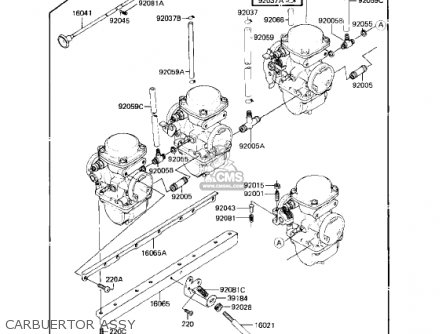 CARBUERTOR ASSY - KZ750L3 1983 USA CANADA