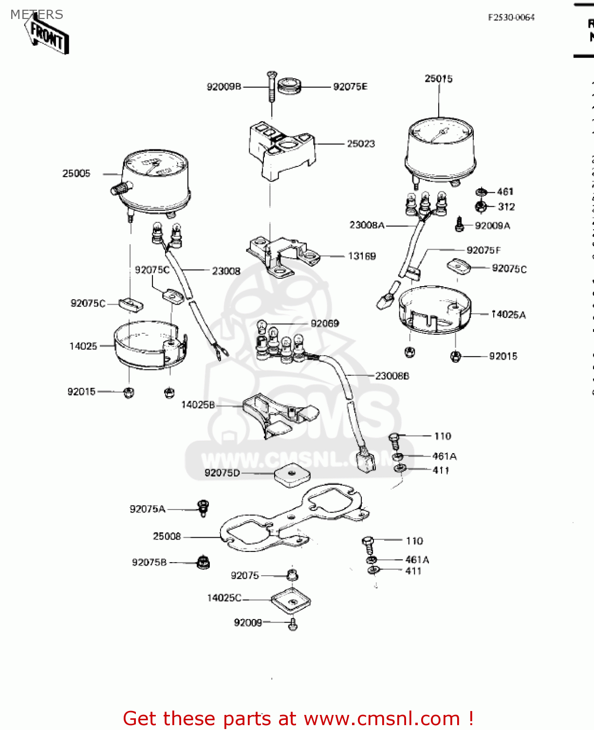 METERS KZ750M1 CSR TWIN 1982 USA / MPH