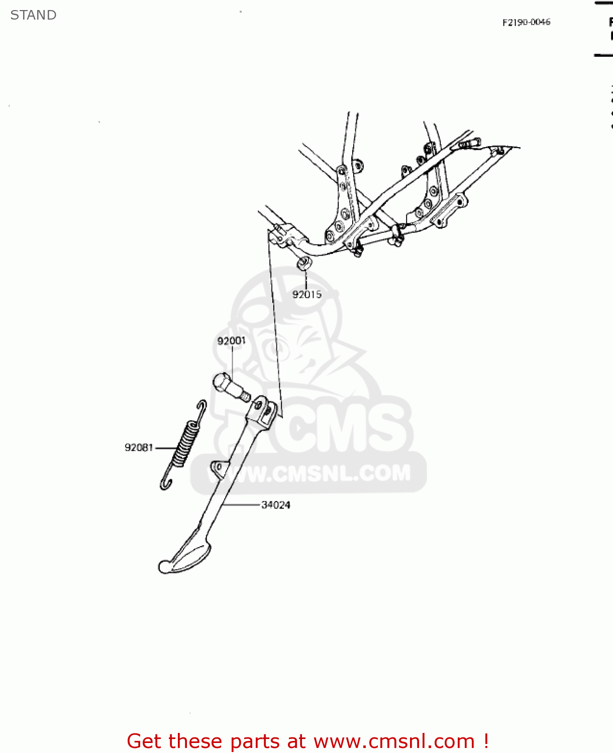 STAND KZ750M1 CSR TWIN 1982 USA / MPH