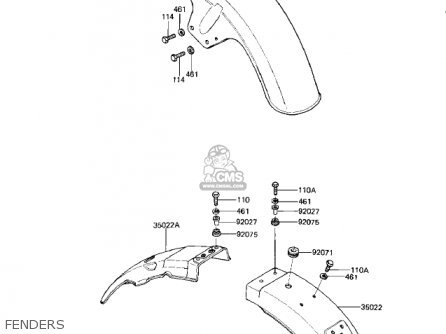 FENDERS - KZ750M1 CSR TWIN 1982 USA / MPH