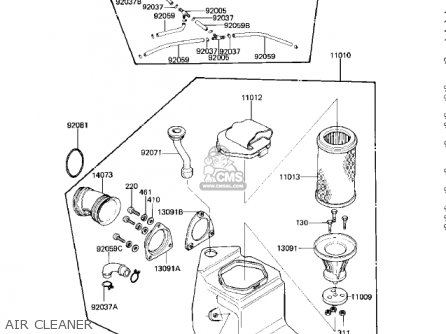 AIR CLEANER - KZ750M1 CSR TWIN 1982 USA / MPH