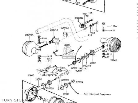 TURN SIGNALS - KZ750M1 CSR TWIN 1982 USA / MPH