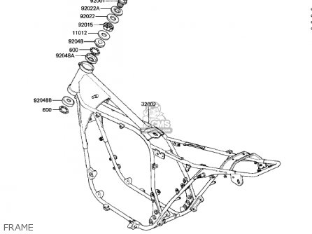 FRAME - KZ750M1 CSR TWIN 1982 USA / MPH