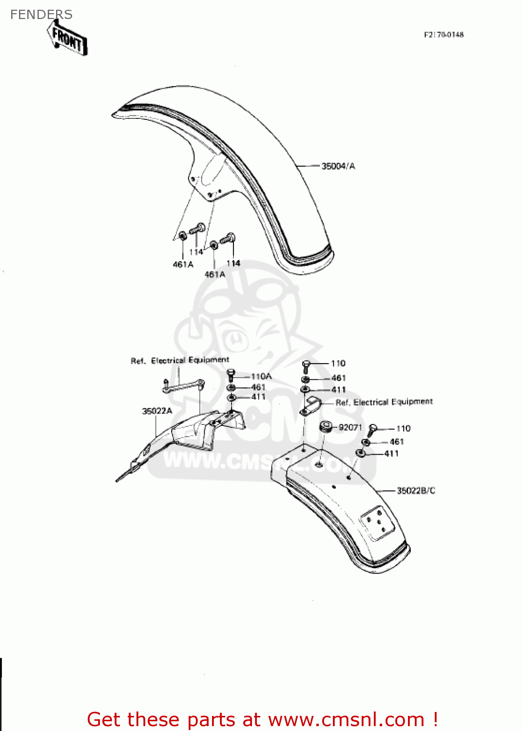 FENDERS KZ750N1 SPECTRE 1982 USA CANADA