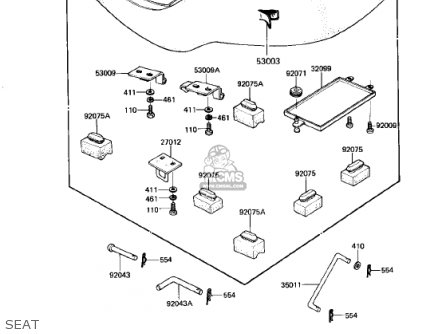 SEAT - KZ750N1 SPECTRE 1982 USA CANADA