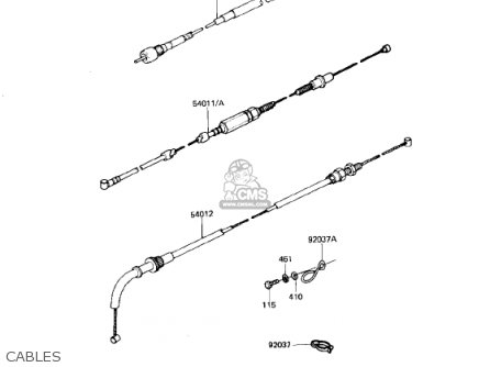 CABLES - KZ750N1 SPECTRE 1982 USA CANADA