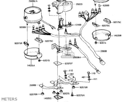 METERS - KZ750N1 SPECTRE 1982 USA CANADA