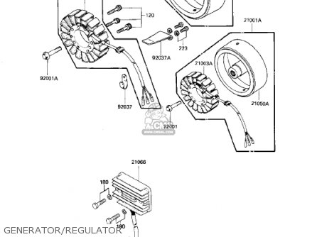 GENERATOR/REGULATOR - KZ750N1 SPECTRE 1982 USA CANADA
