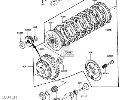 CLUTCH - KZ750N1 SPECTRE 1982 USA CANADA