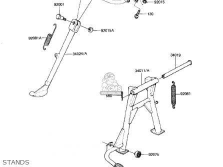 STANDS - KZ750N1 SPECTRE 1982 USA CANADA