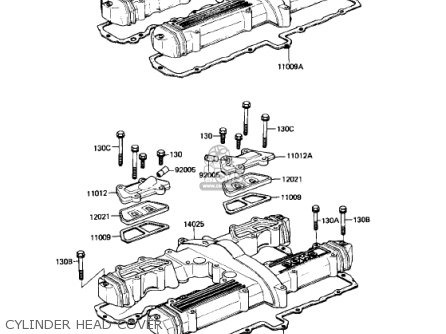 CYLINDER HEAD COVER - KZ750N2 SPECTRE 1983 USA CANADA