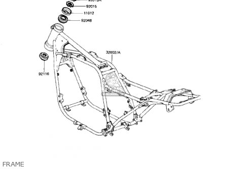FRAME - KZ750N2 SPECTRE 1983 USA CANADA