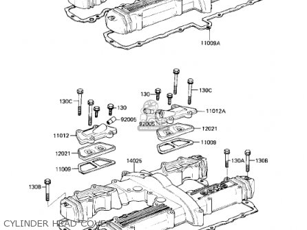 CYLINDER HEAD COVER - KZ750R1 GPZ 1982 USA CANADA