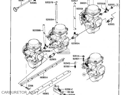 CARBURETOR ASSY - KZ750R1 GPZ 1982 USA CANADA