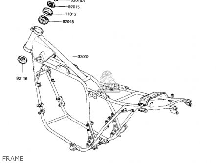 FRAME - KZ750R1 GPZ 1982 USA CANADA