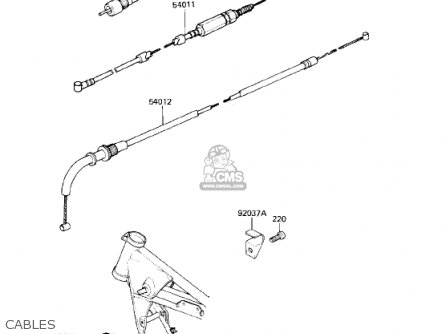 CABLES - KZ750R1 GPZ 1982 USA CANADA