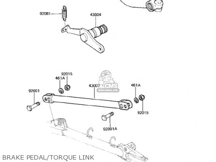 BRAKE PEDAL/TORQUE LINK - KZ750R1 GPZ 1982 USA CANADA