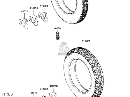 TIRES - KZ750R1 GPZ 1982 USA CANADA