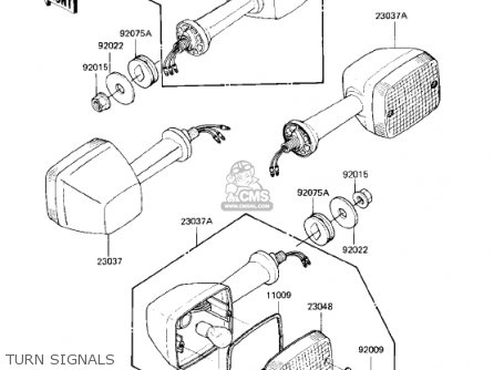 TURN SIGNALS - KZ750R1 GPZ 1982 USA CANADA