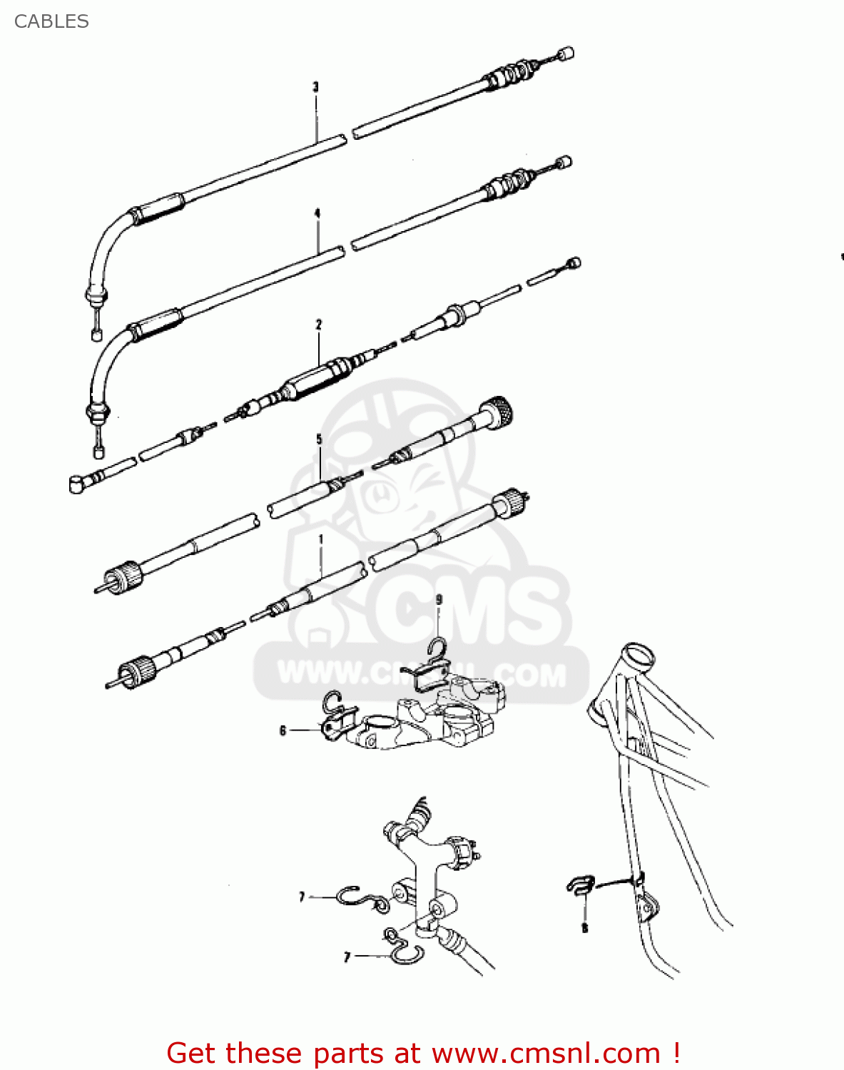CABLES KZ900A5 1977 USA CANADA
