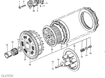 CLUTCH - KZ900A5 1977 USA CANADA