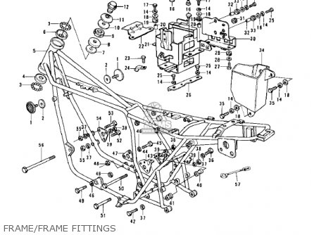 FRAME/FRAME FITTINGS - KZ900A5 1977 USA CANADA