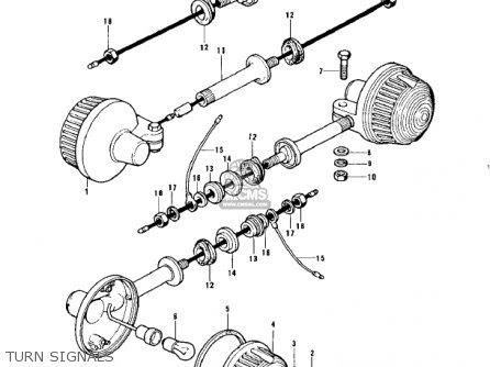 TURN SIGNALS - KZ900A5 1977 USA CANADA