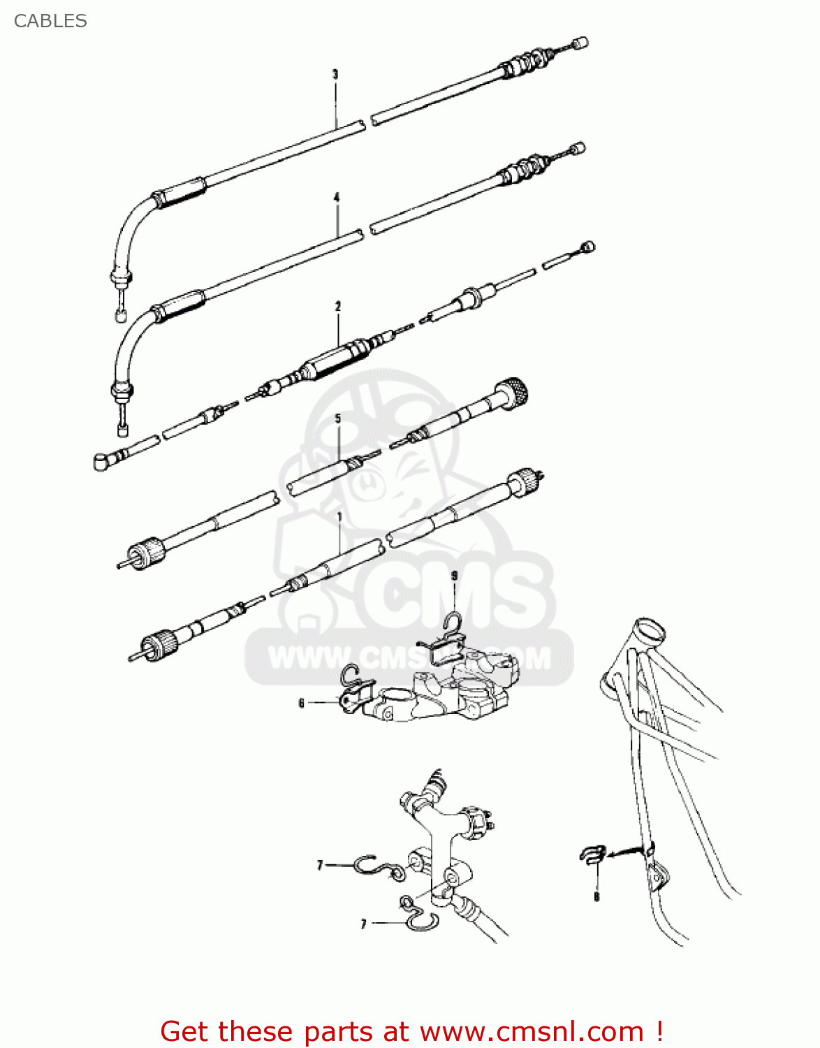 CABLES KZ900B1 1976 USA CANADA/ LTD