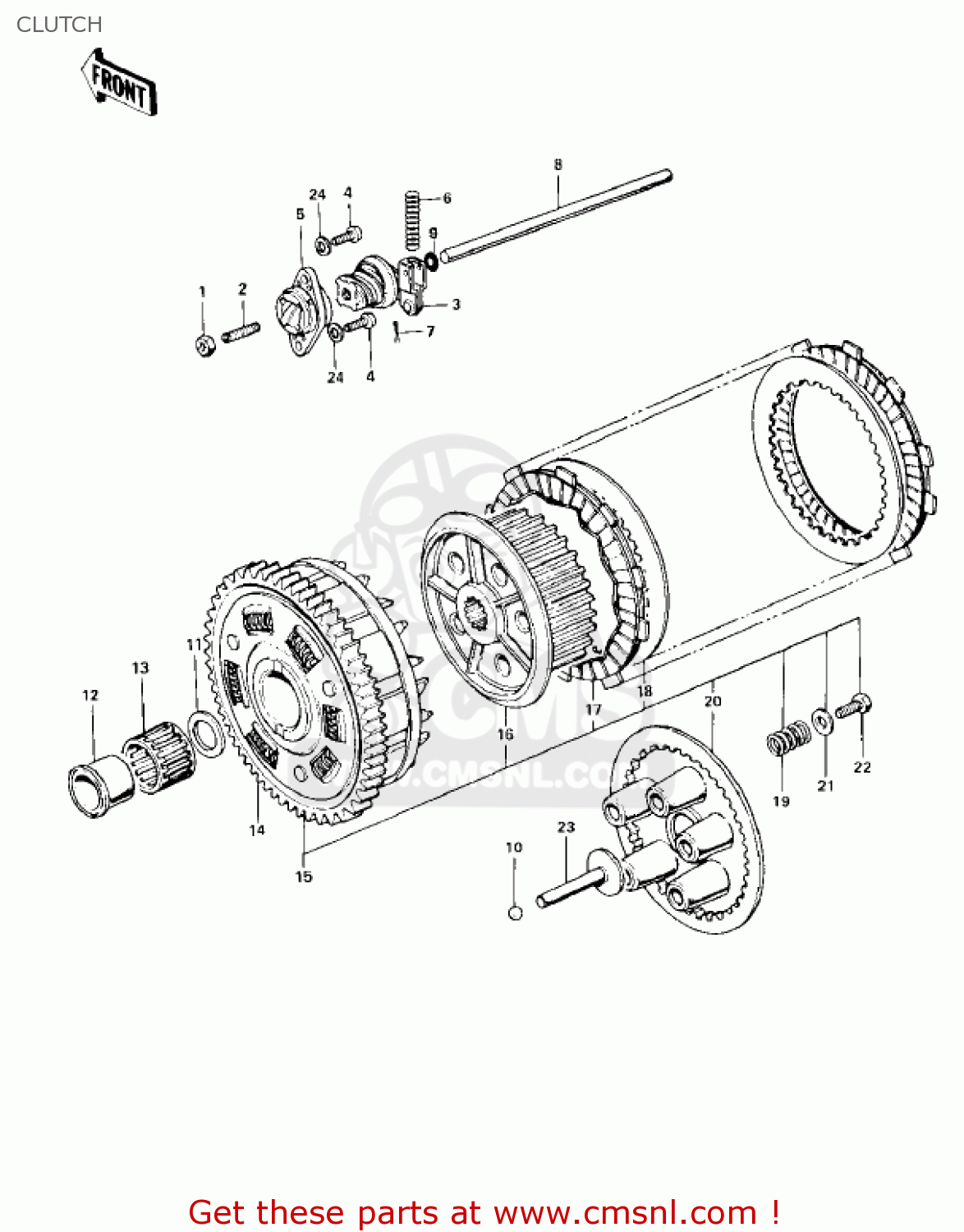 CLUTCH KZ900B1 1976 USA CANADA/ LTD