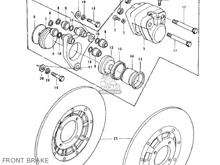 FRONT BRAKE - KZ900B1 1976 USA CANADA/ LTD