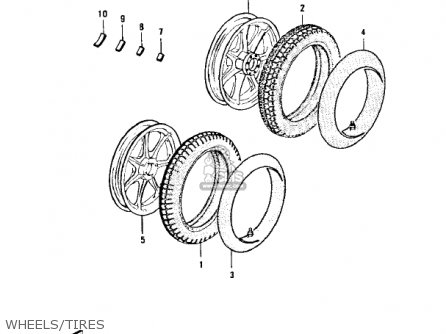 WHEELS/TIRES - KZ900B1 1976 USA CANADA/ LTD